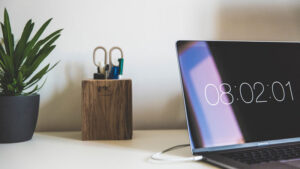 Image showing a laptop on the desk
